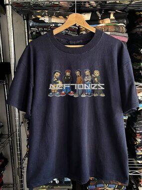 90s Deftones Cartoon Navy Tee